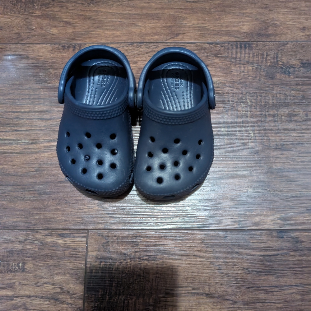 Kids Navy Blue Clogs